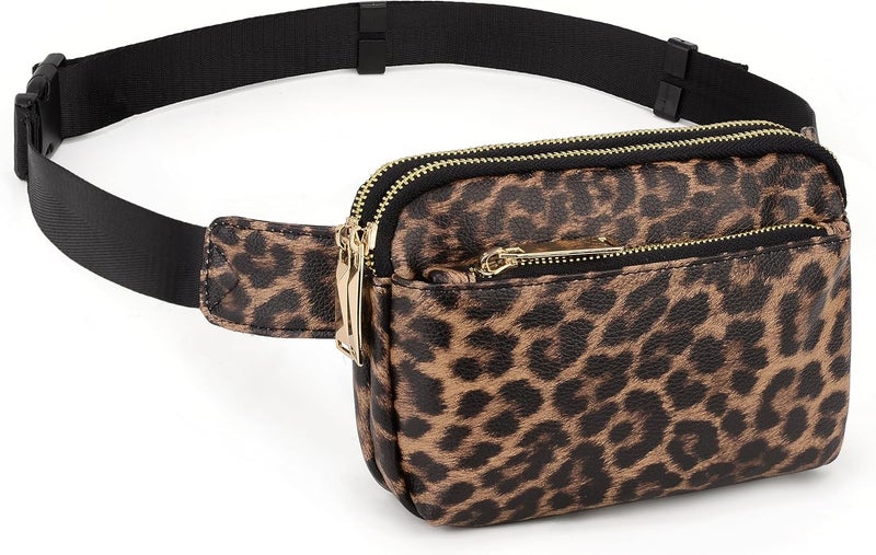 UTO Fanny Pack for Women Crossbody Trendy Fashion Belt Purse Chest Waist Hip Bumbag for Outdoor Shopping Travel Hiking - Image 1